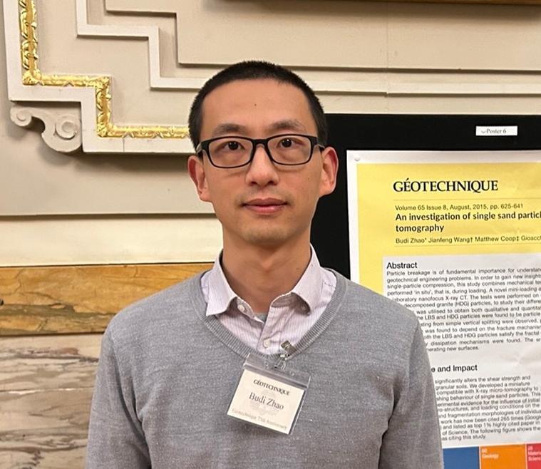 Dr. Budi Zhao wins Early Career Award from Institute of Civil Engineers, London